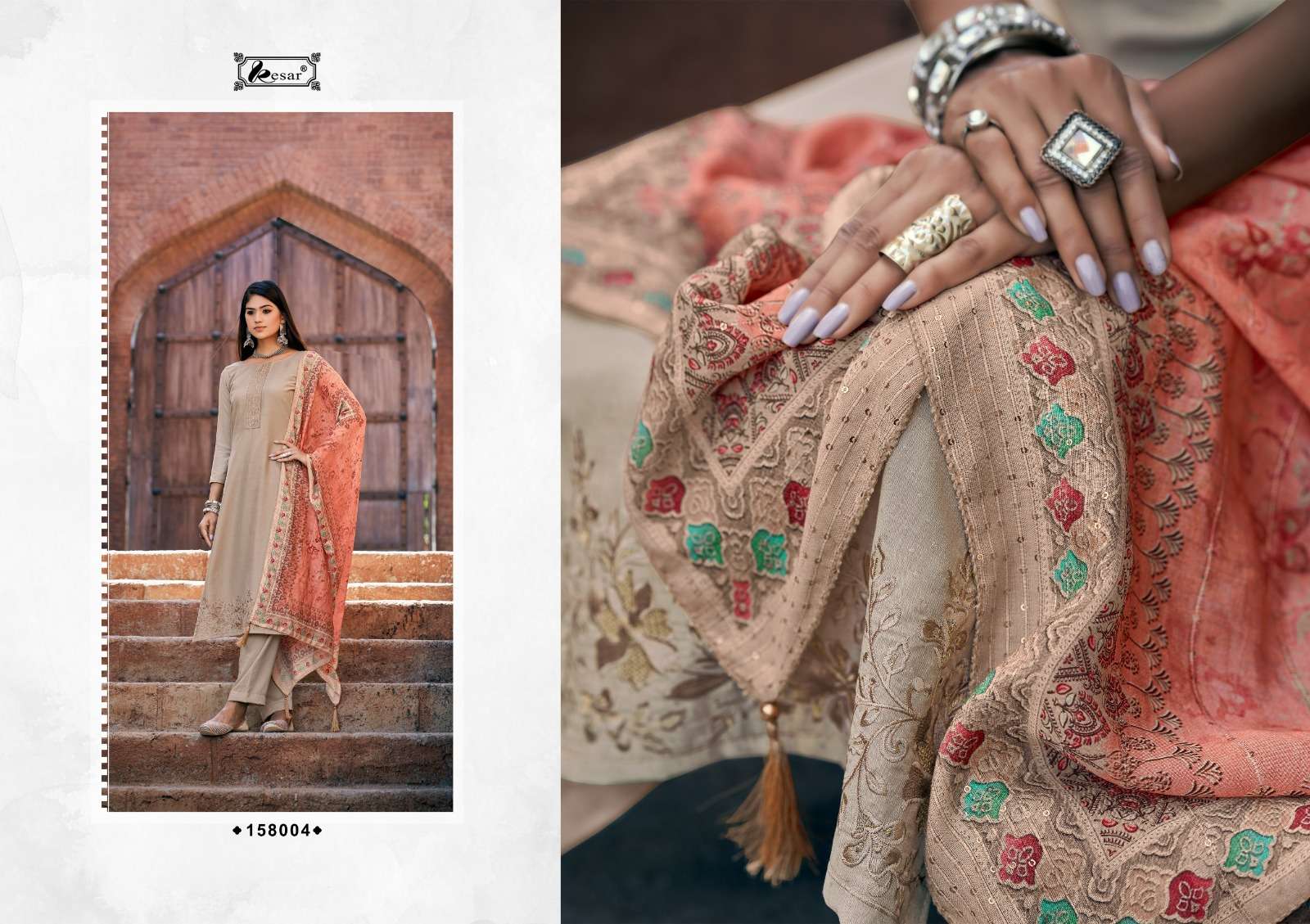 shisha by kesar woven silk jacquard fancy dresses supplier