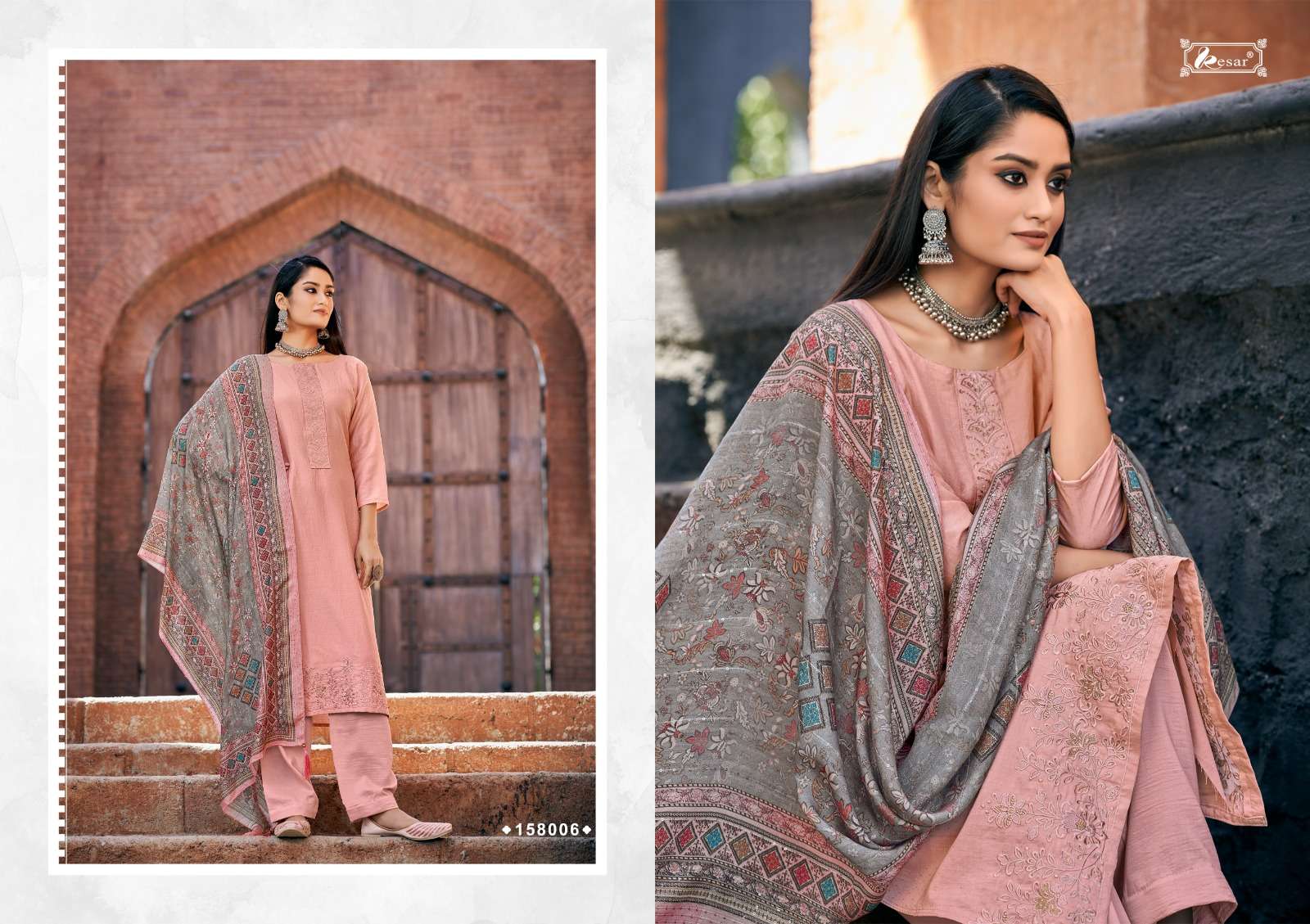 shisha by kesar woven silk jacquard fancy dresses supplier